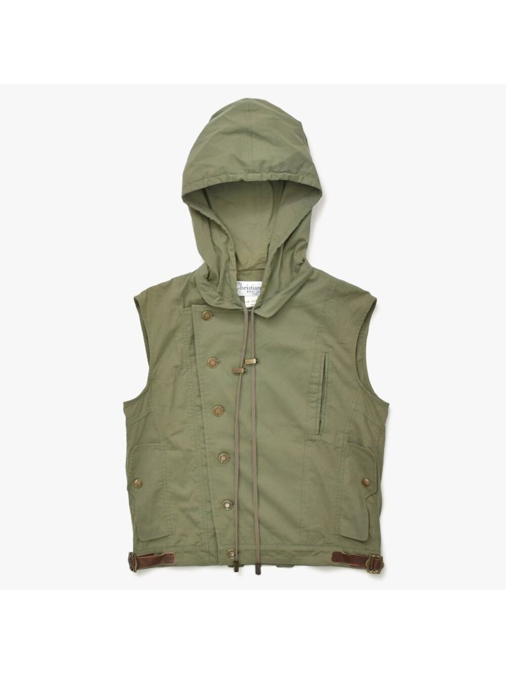 Dior Hooded Vest Military Khaki Vintage Galliano